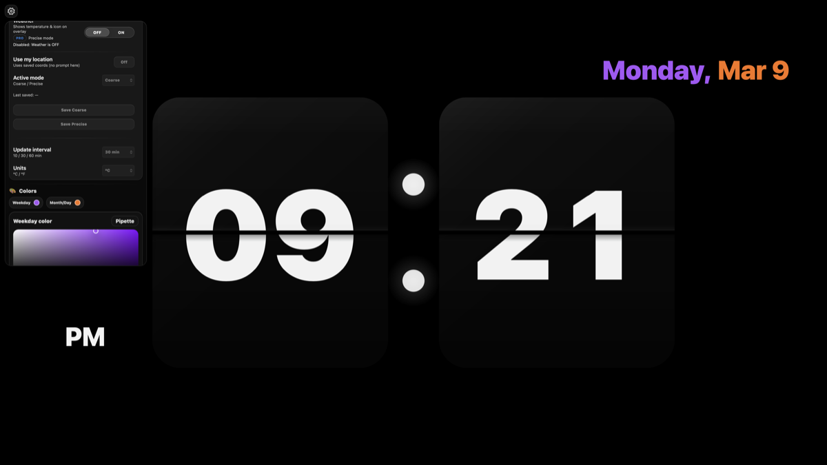 Flip Clock project preview