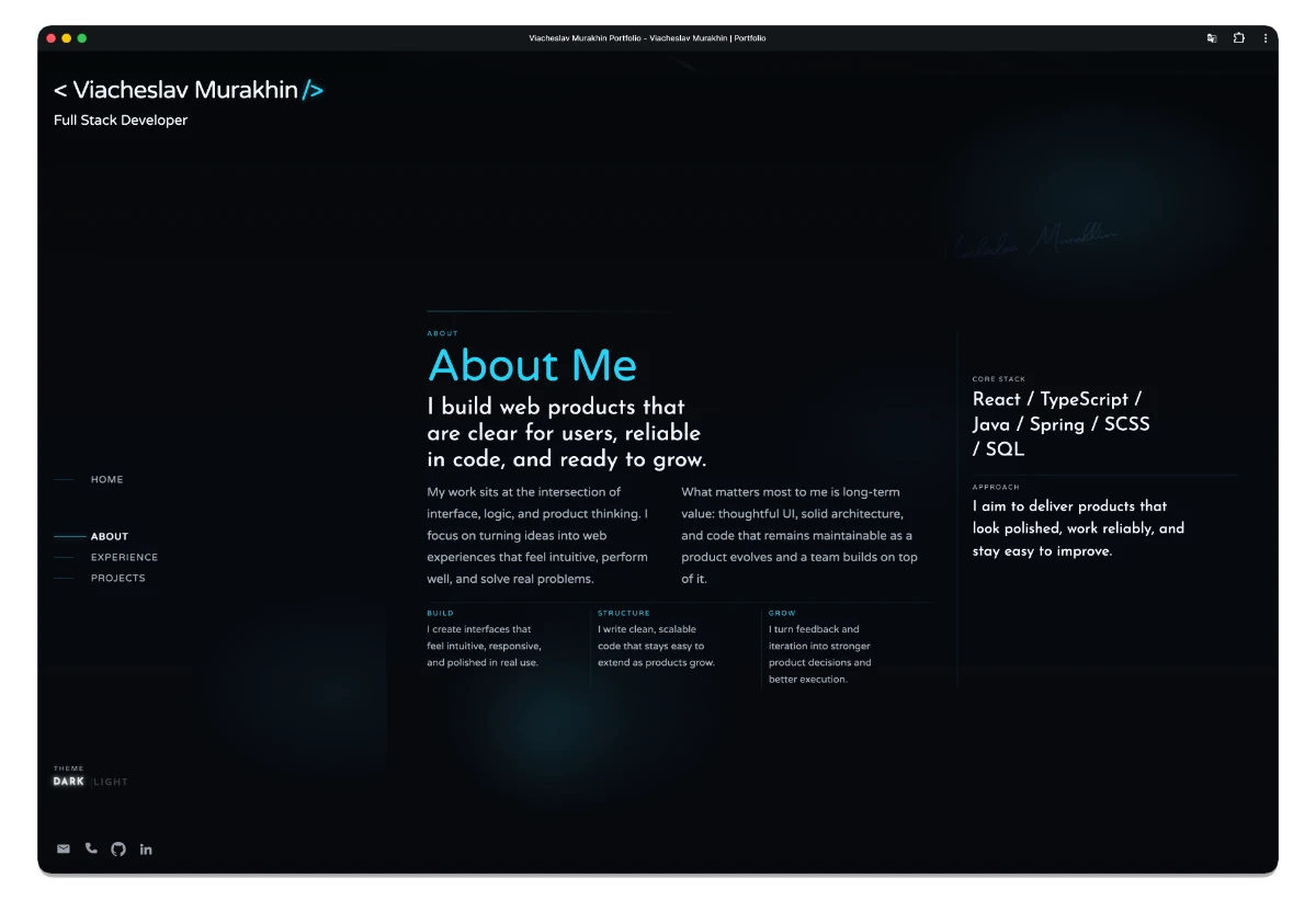 Portfolio project preview